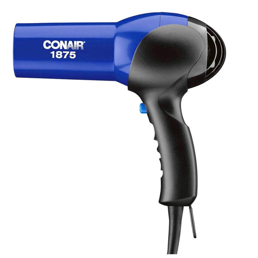 NEW!Conair 1875 Watt Turbo Hair Dryer, Blue-Black. New without Box